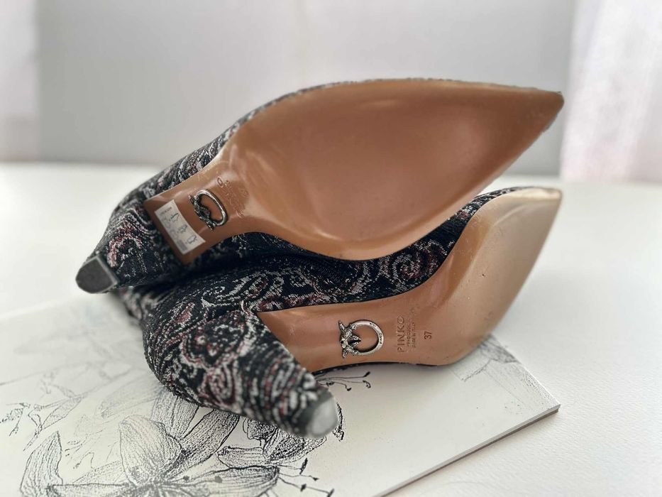 Боти Pinko, текстил и естествена кожа