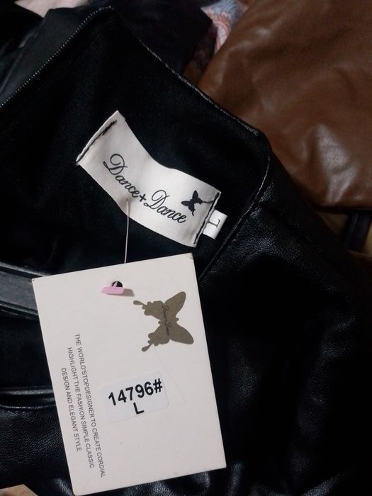 Платье кожаные облегающие!