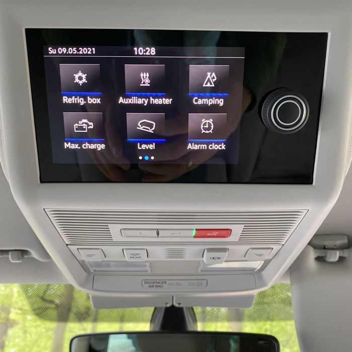 Команден център за централната конзола на тавана VW T6 California 2021