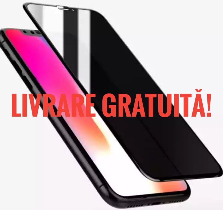 Folie privacy iphone xs xr 17 pro 12 pro 13 promax 15 16 14 PLUS husa