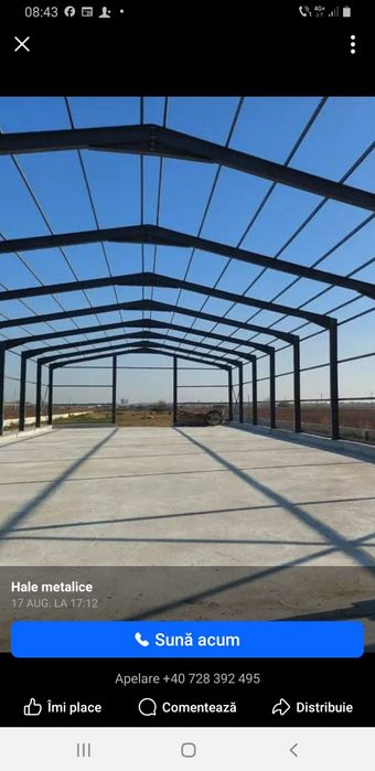 Vând hale metalice