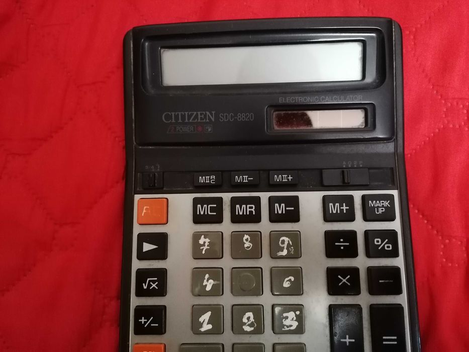 Ретро калкулатор CITIZEN SDC-8820 2 POWER соларна батерия