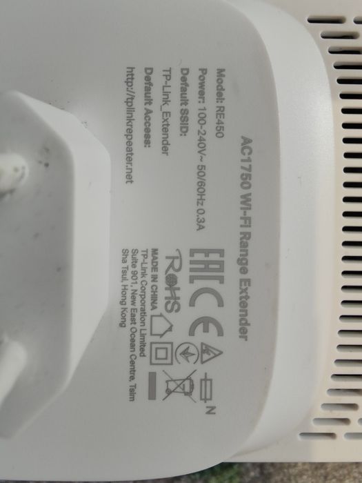 Range Extender wireless AC1750 TP-Link RE450, Moduri RE/AP, Gigabit, Antene externe, Dual Band