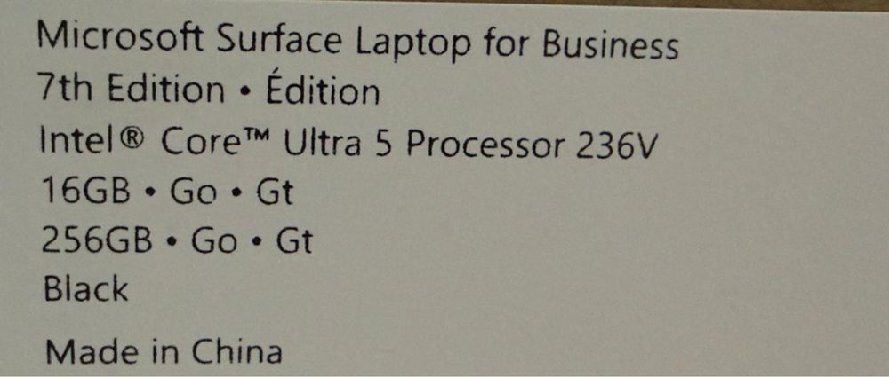 Microsoft Surface laptop