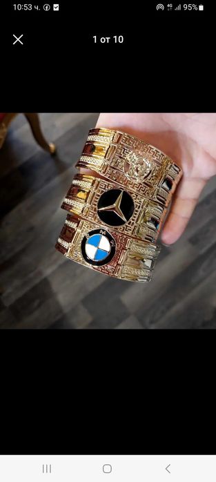 Мъжки позлатени бижута с 14карата златно покритие