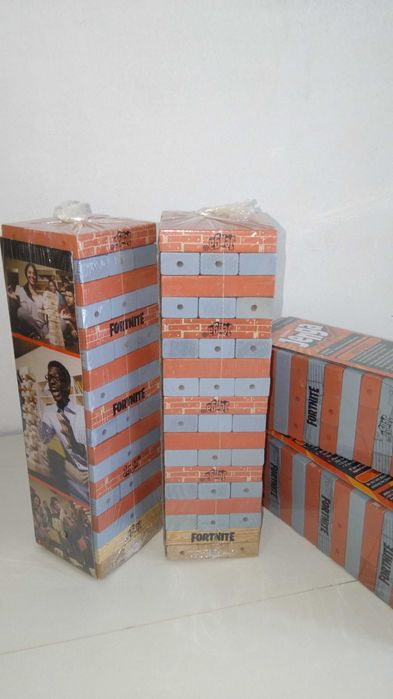 НАМАЛЕНА ЦЕНА ! Модел дървена дженга Фортнайт Jenga Fortnite 54бр.