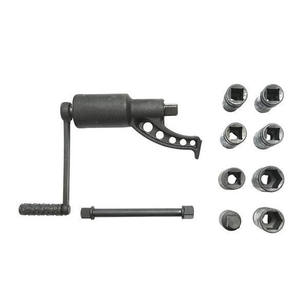 Ключ за разхлабване на колела на камион с редуктор 2 скорости с вложки