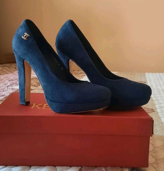 Туфли женские замшевые