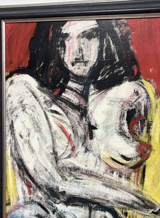 Tablou Pictura Abstracta Femeie-Deosebit-Nud-Detalii F Bune-Colectie-