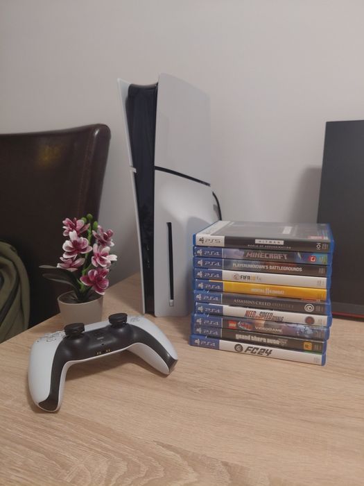 Vand ps5 slim(disc edition) 1TB -1 maneta