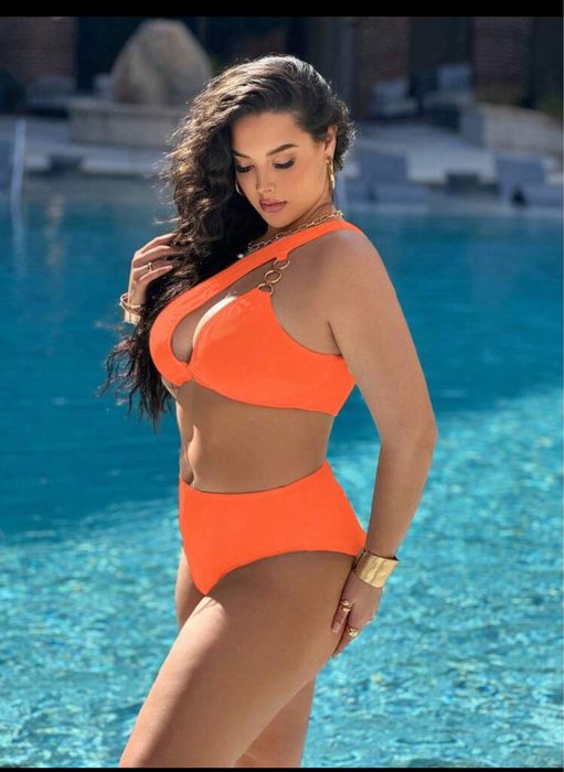 Бански костюм- портокал 2ХЛ