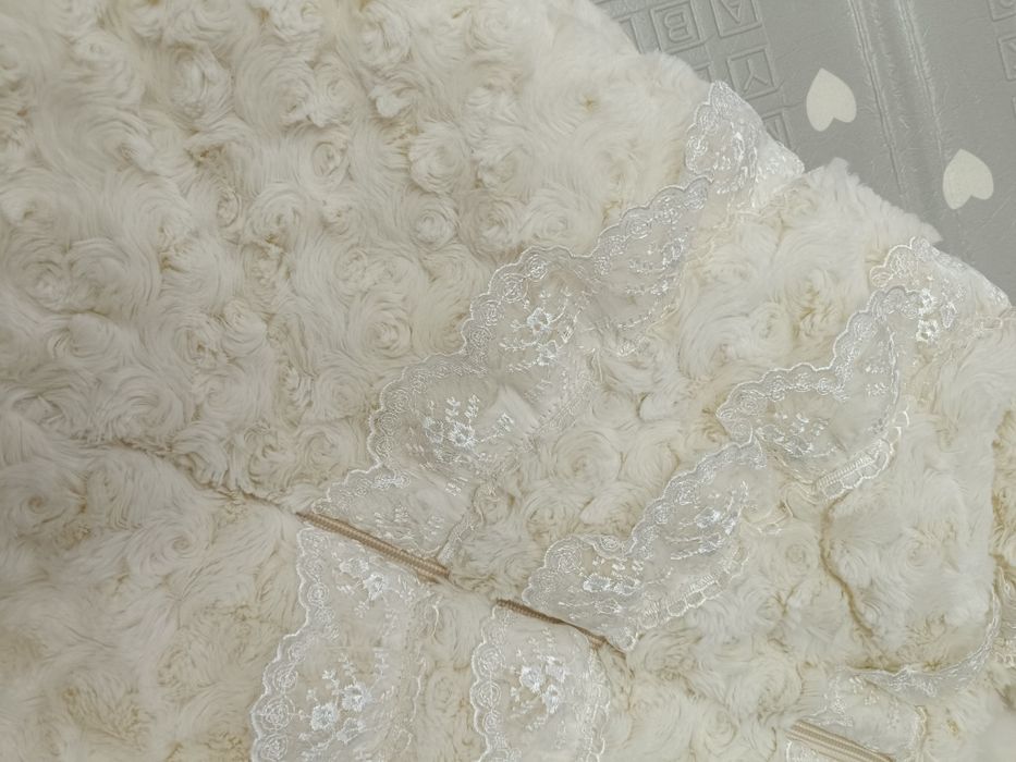 Конверт кокон ажур барашек