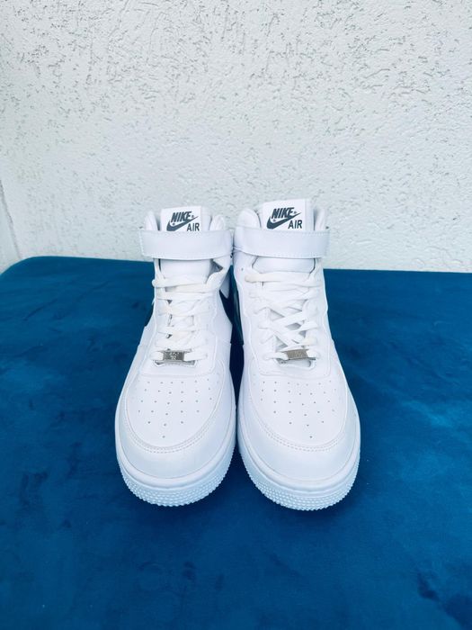 Ghete Nike AF1 Alb cu Negru