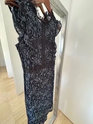 Zara кружевное платье XS