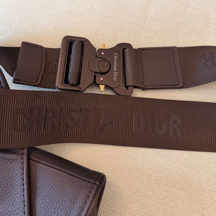 Men’s Saddle Bag - Black Grained Calfskin