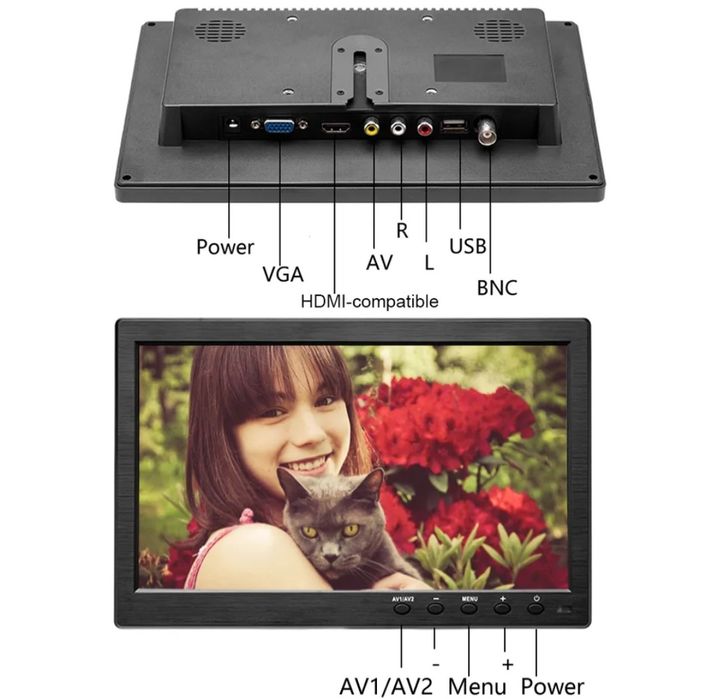 Телевизор HD 10.1 чисто нов