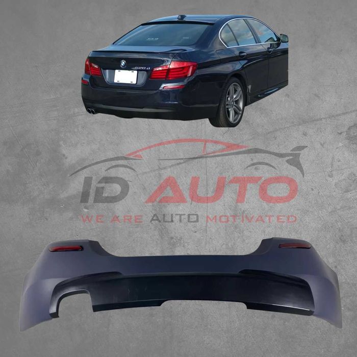 Задна броня M-Tech за BMW F10 с/без отвори за парктроник, грундирана