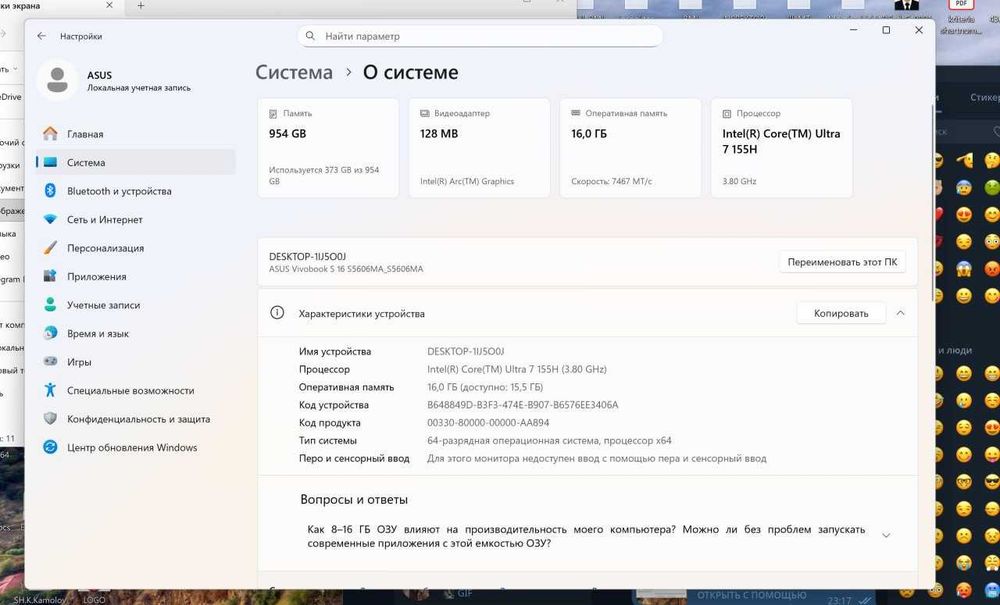 Noutbook Asus Vivobook S 15/16 Oled