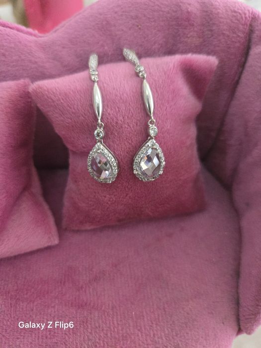 Висящи сребърни обеци