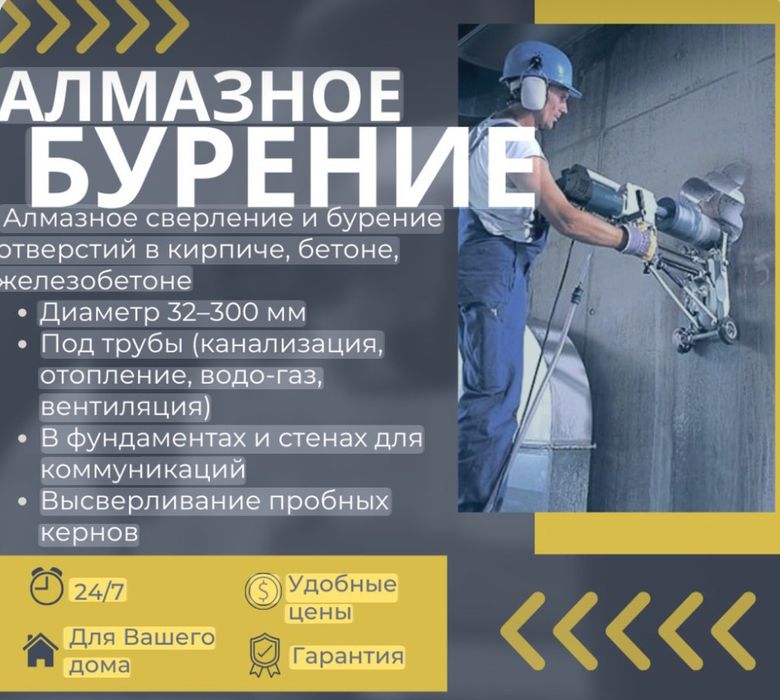Алмазное бурение и( резка)
