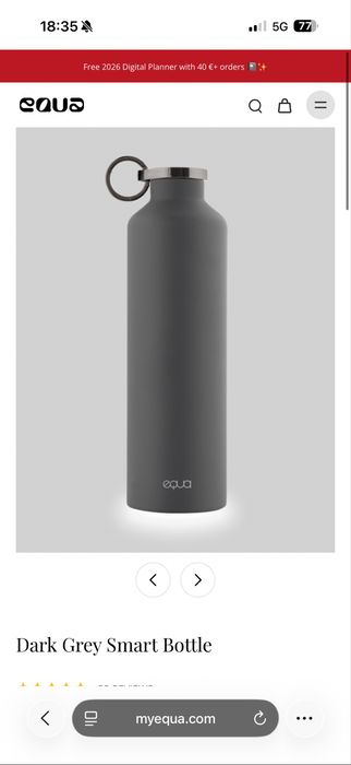 Бутилка за вода Equa smart water bottle