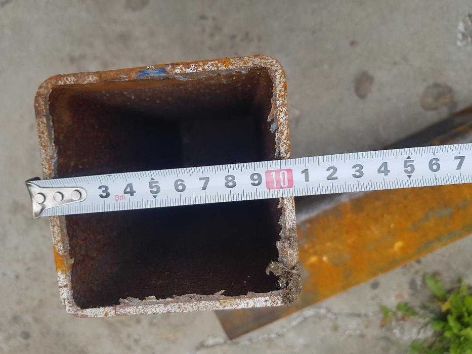 Teava rectangulara 10/10 cm grosime 0,5 mm. Lungime 39cm 30.18cm