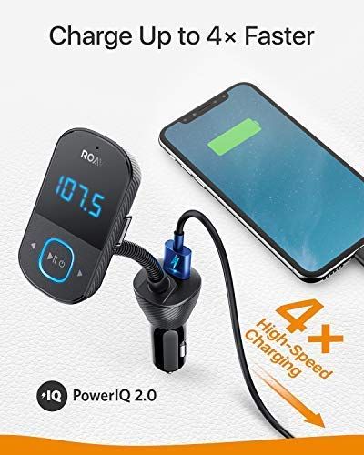 Anker Roav T1 Bluetooth FM трансмитер със зарядно за кола