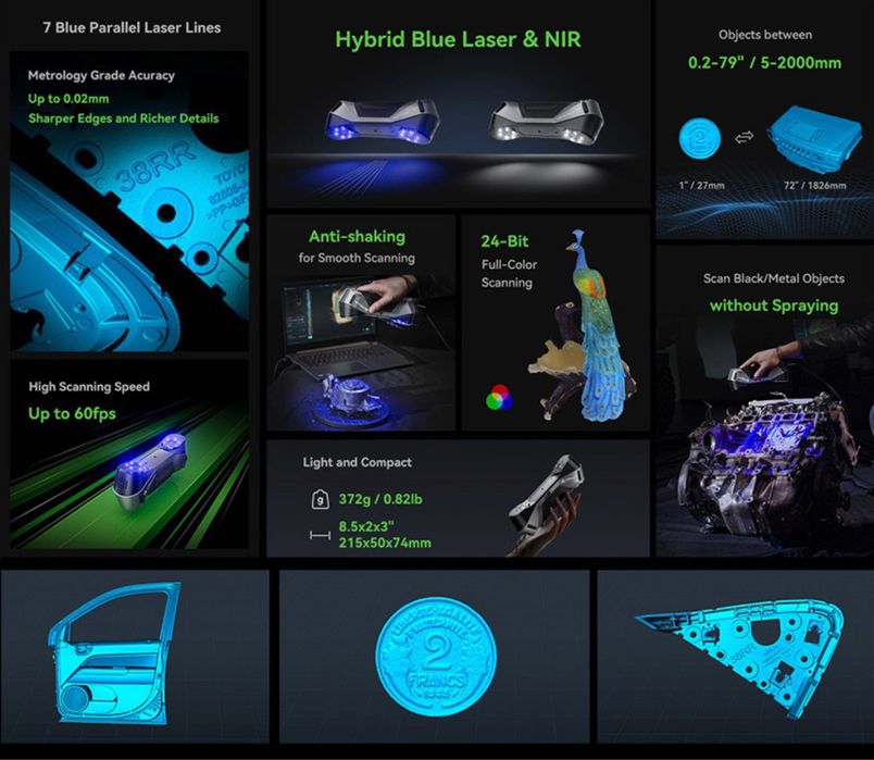 Printare 3D 500x500x500 si Scanare 5-2000mm