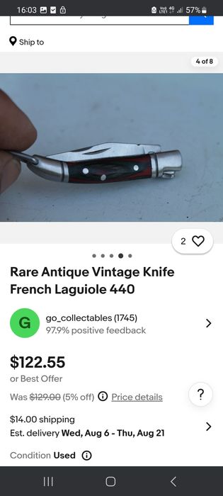 Briceag Laguiole 60mm.