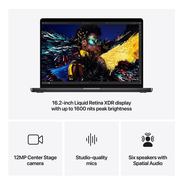 Laptop Apple Macbook Pro 16” - Space Black  M4 Pro