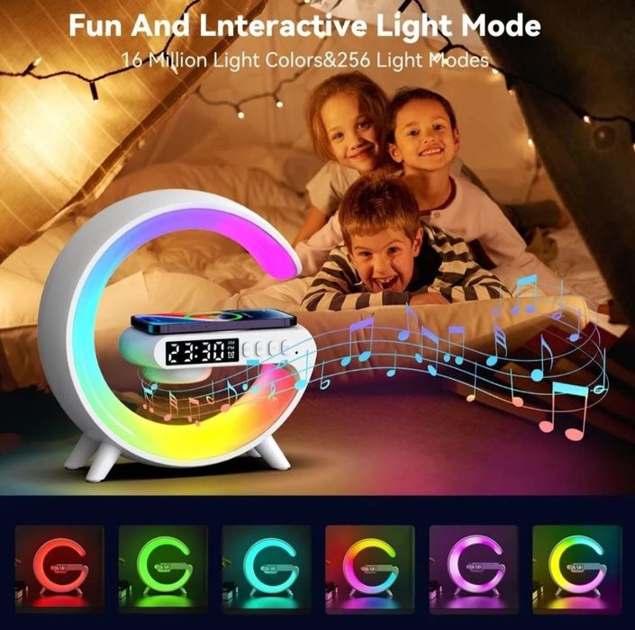 Led rgb cu incarcare wifi si difuzor BT