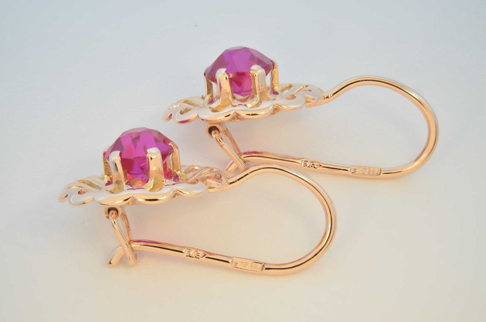 Серьги СССР  583 пробы