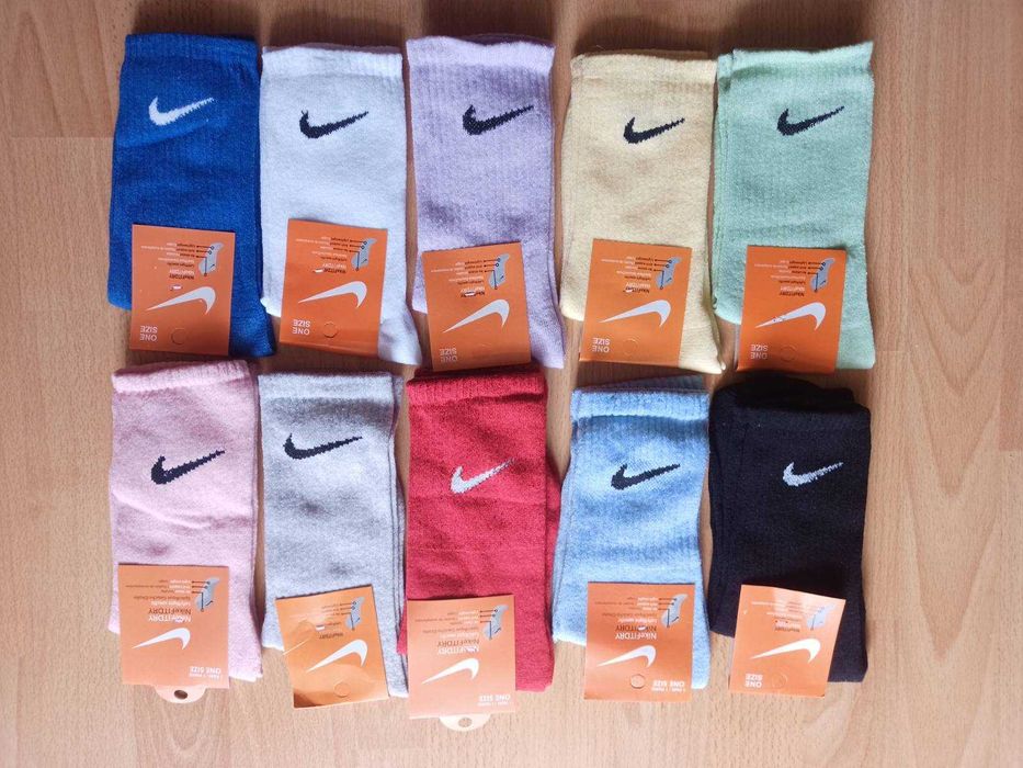 Чорапи Найк различни цветове универсален юношески размер 36-42