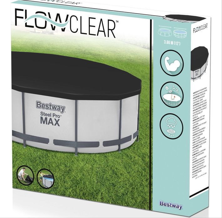 Покривало за басейн INTEX, 366 см, 305см BESTWAY