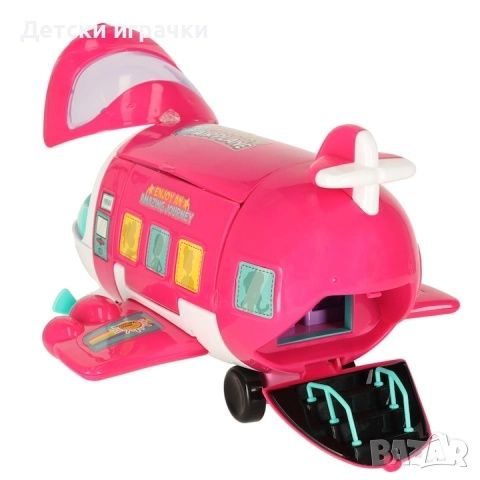 Комплект кукла със подвижен самолет и аксесоари