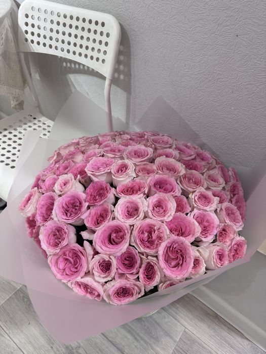 101 роза большой букет