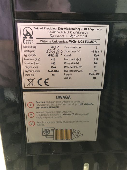 Vitrine cofetarie/patiserie