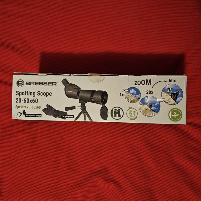 Luneta terestra Bresser 20-60x60 cu trepied