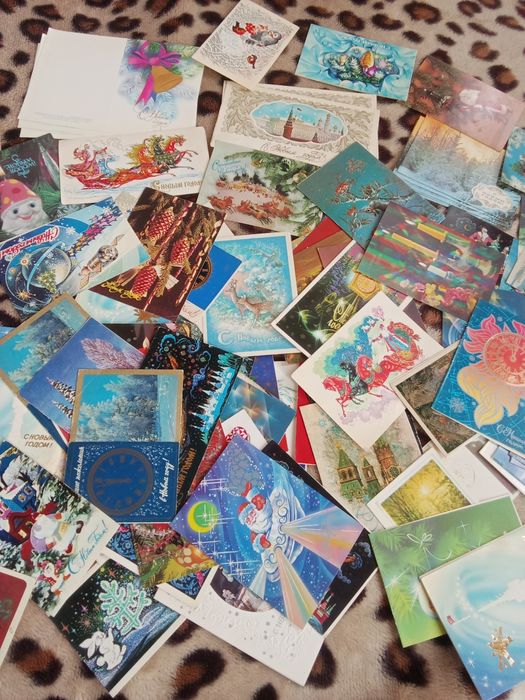 Открытки новогодние СССР