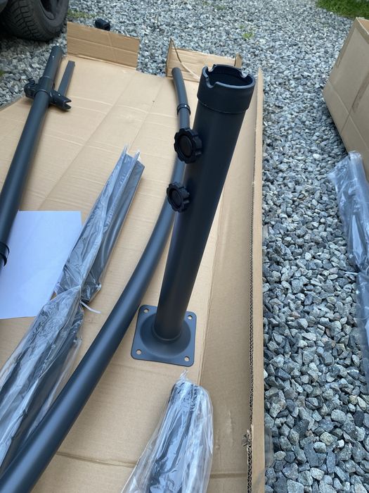 Стойки за чадъри, чадър на части