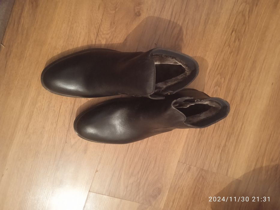 Продам сапоги р 43  кожа