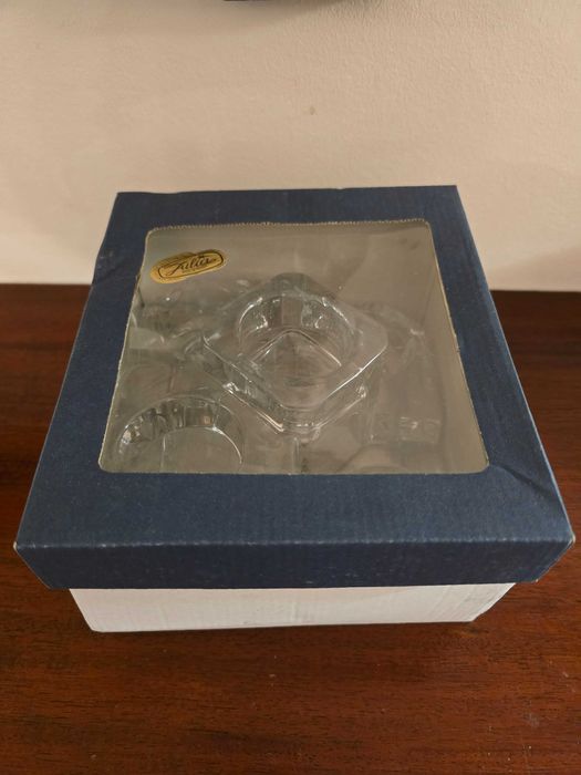 Suport pentru lumanari din cristal taiat manual- Partylite