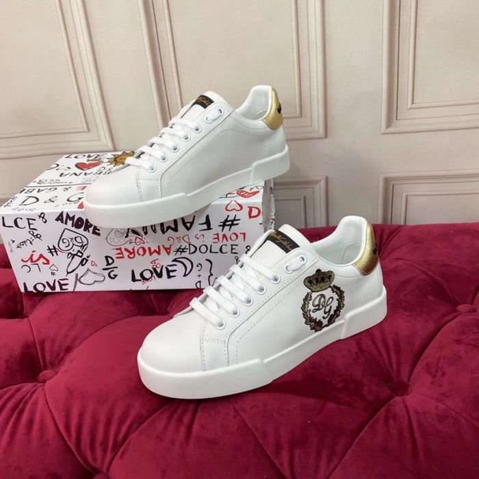 D&G Sneaker / Beige / White
