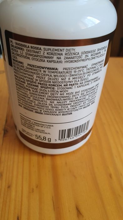 Rhodiola Rosea 500mg INSPORT Nutrition 80 capsule | Extract standardizat
