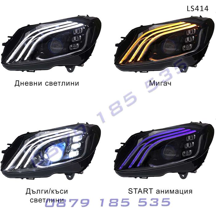 Тунинг LED фарове Mercedes C Class W205 15-21 мерцедес ц клас лед