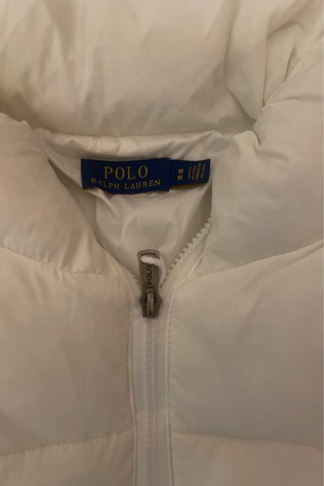 Geaca polo ralph lauren femei alba scurta