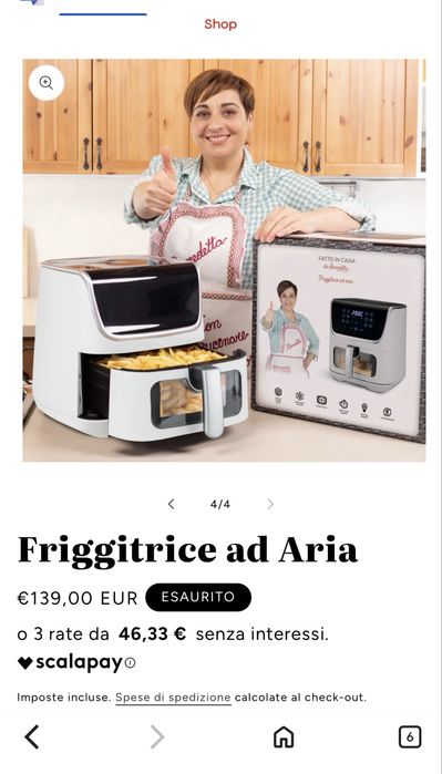 Friteuza NEUTILIZATĂ- are folia pe ea, cu aer cald 12 în 1 semnată de Fatto in Casa da Benedetta.