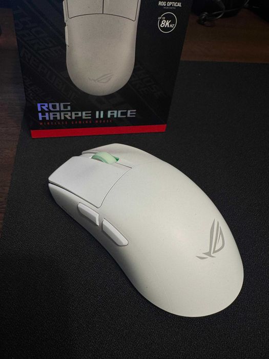 Mouse Gaming Wireless ASUS ROG HARPE II ACE, 42000DPI,8K Wireless Technology, 48g. Alb. Garantie.