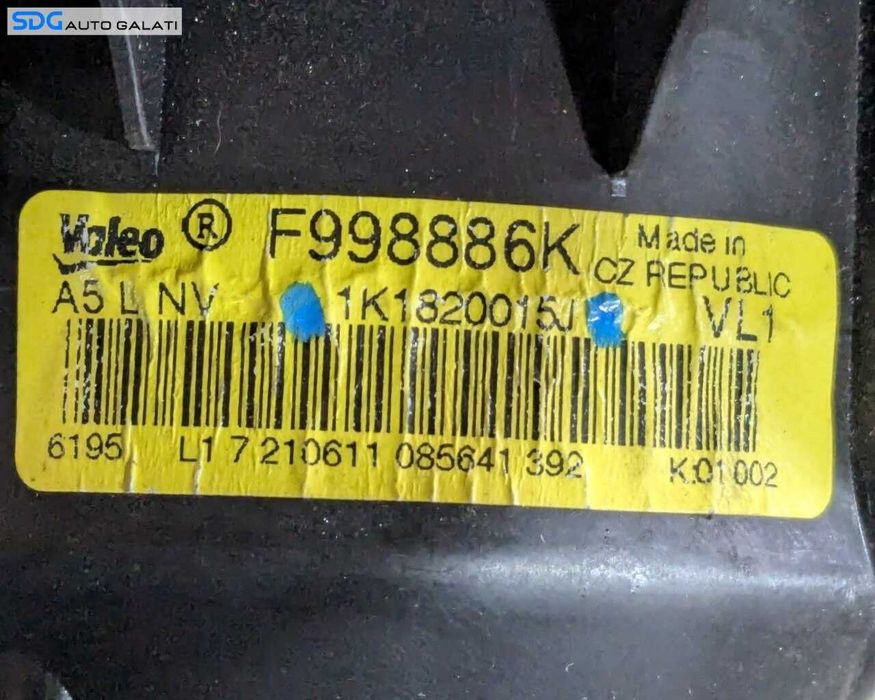 Motoras Ventilator Aeroterma Habitaclu Seat Alhambra 2010 - 2015 Cod 1K1820015J [LR3746]