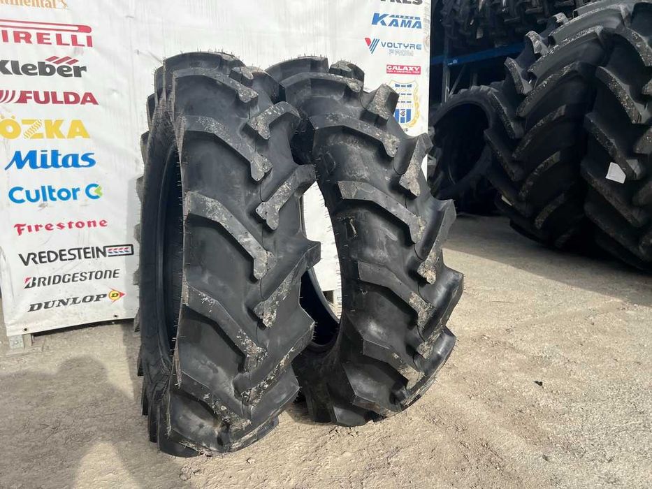 Cauciucuri ranforsate 12.4-24 noi 12 pliuri pt tractor marca ALLIANCE
